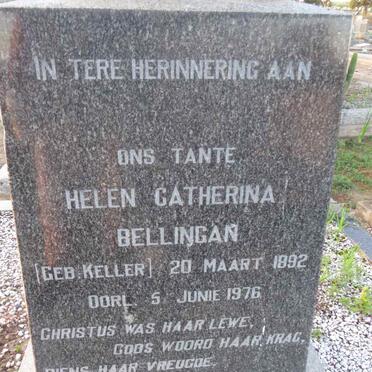 BELLINGAN Helen Catherina nee KELLER 1892-1976