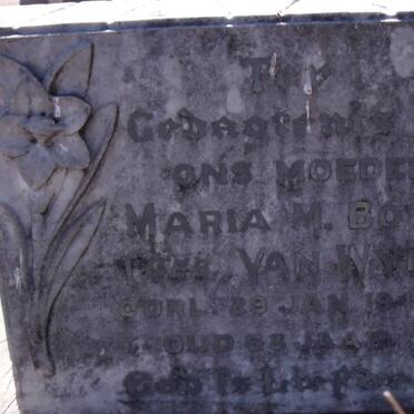 BOTES Maria M. nee VAN WYK -1940