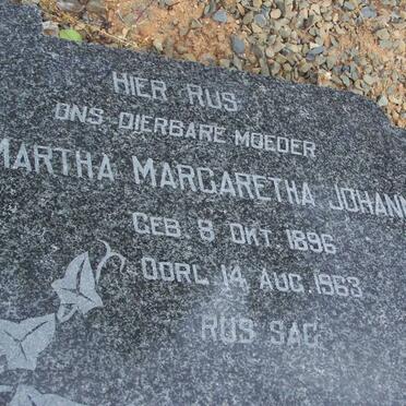 BOSHOFF Martha Margaretha Johanna 1896-1963