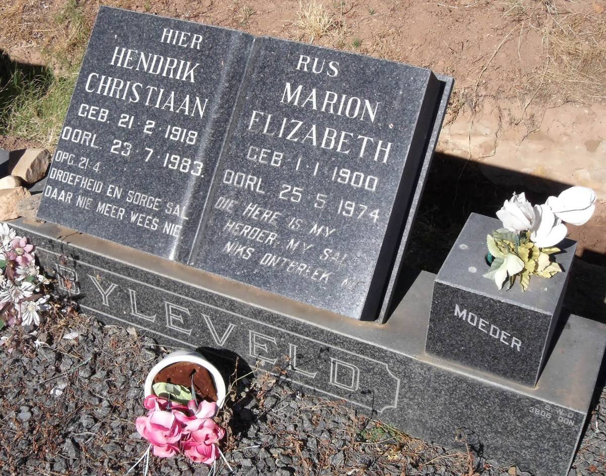 BYLEVELD Hendrik Christiaan 1918-1983 &amp; Marion Elizabeth 1900-1974