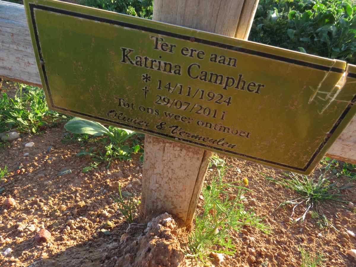 CAMPHER Katrina 1924-2011