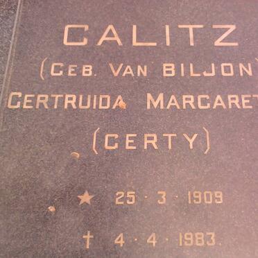 CALITZ Gertruida Margaretha 1909-1983