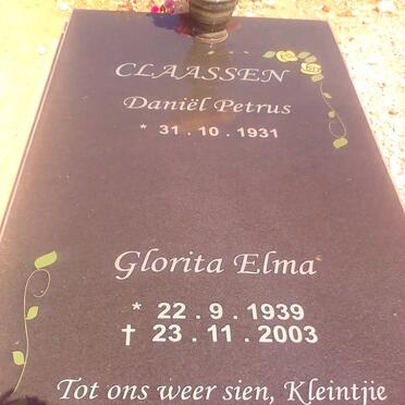 CLAASSEN Daniël Petrus 1931- &amp;  Glorita Elma SWART 1939-2003