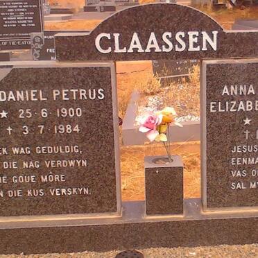 CLAASSEN Daniel Petrus 1900-1984 &amp; Anna Jacoba Elizabeth NORTJE 1912-1995