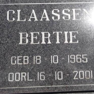 CLAASSEN Bertie 1965-2001