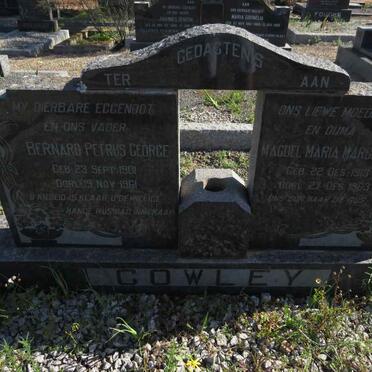 COWLEY Bernard Petrus George 1901-1961 & Magdel Maria Margrietha 1913-1963