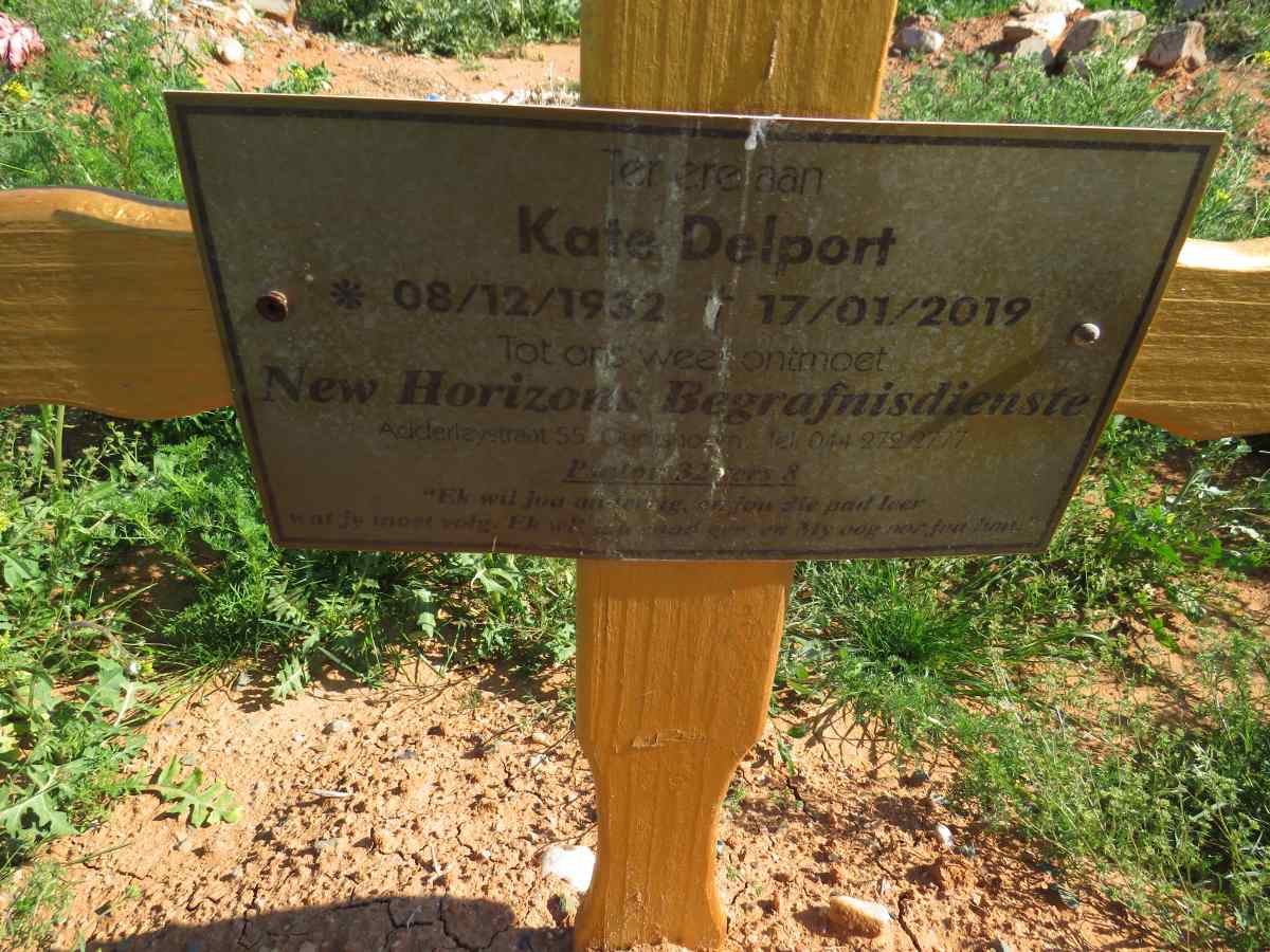 DELPORT Kate 1932-2019