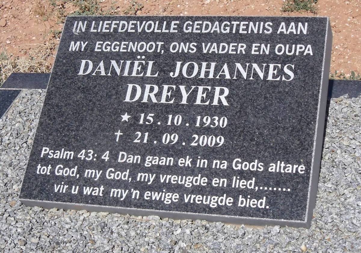DREYER Daniël Johannes 1930-2009