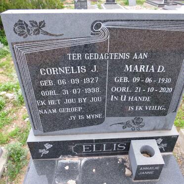 ELLIS Cornelis J. 1927-1998 & Maria D. 1930-2020