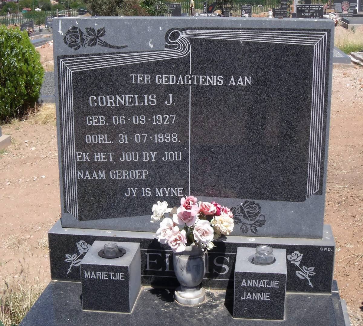 ELLIS Cornelis J. 1927-1998