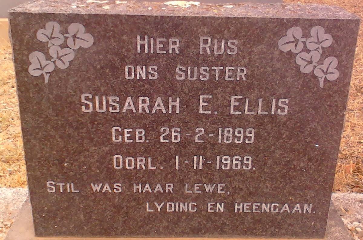 ELLIS Susarah E.1899-1969