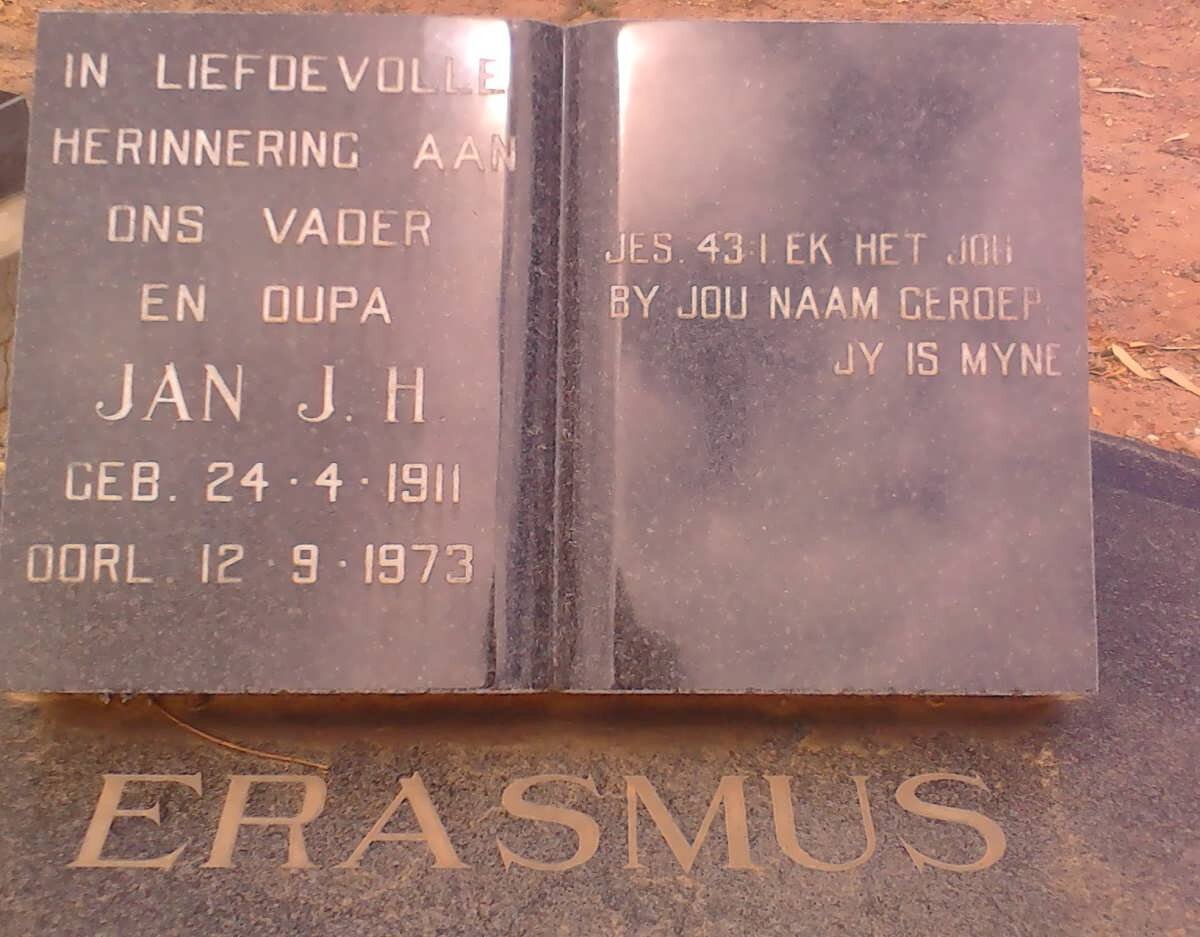 ERASMUS Jan J.H.1911-1973