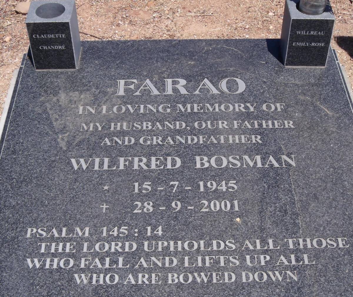 FARAO Wilfred Bosman 1945-2001
