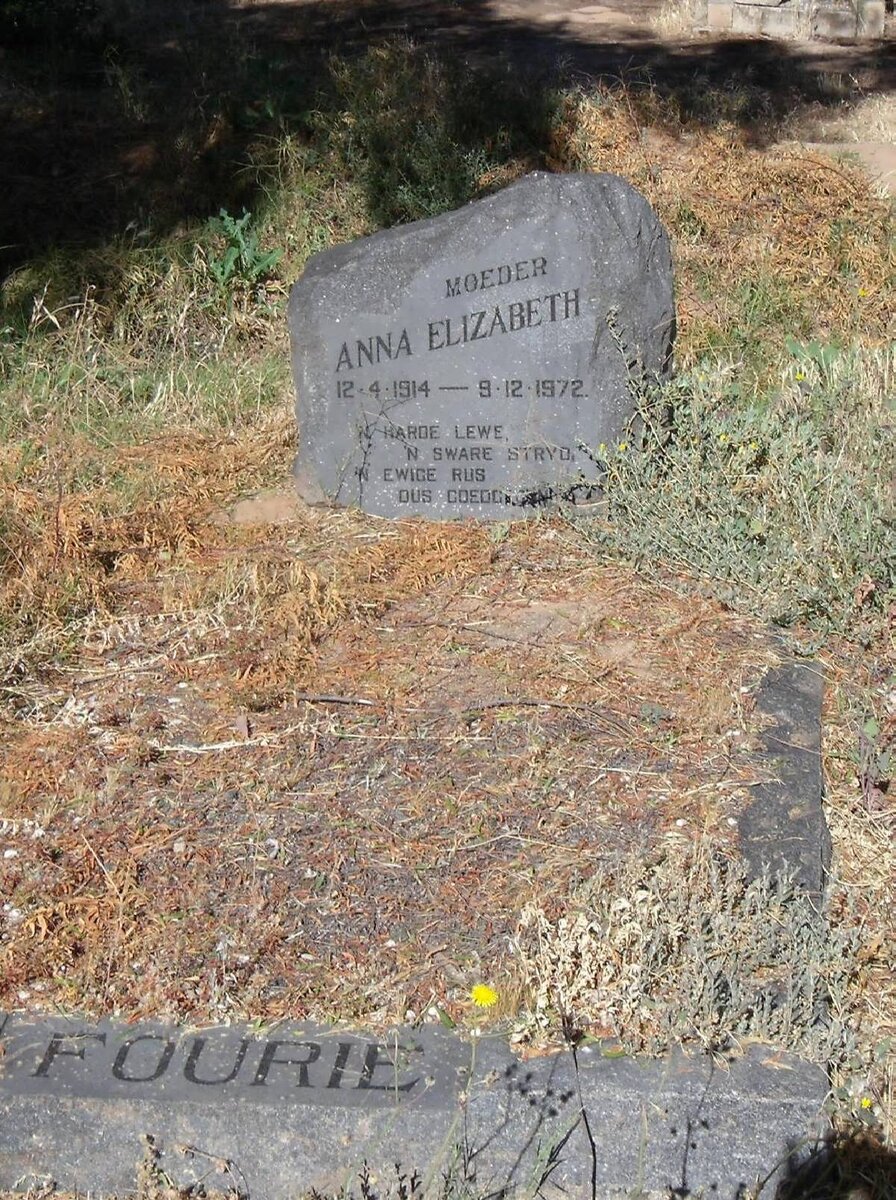 FOURIE Anna Elizabeth 1914-1972