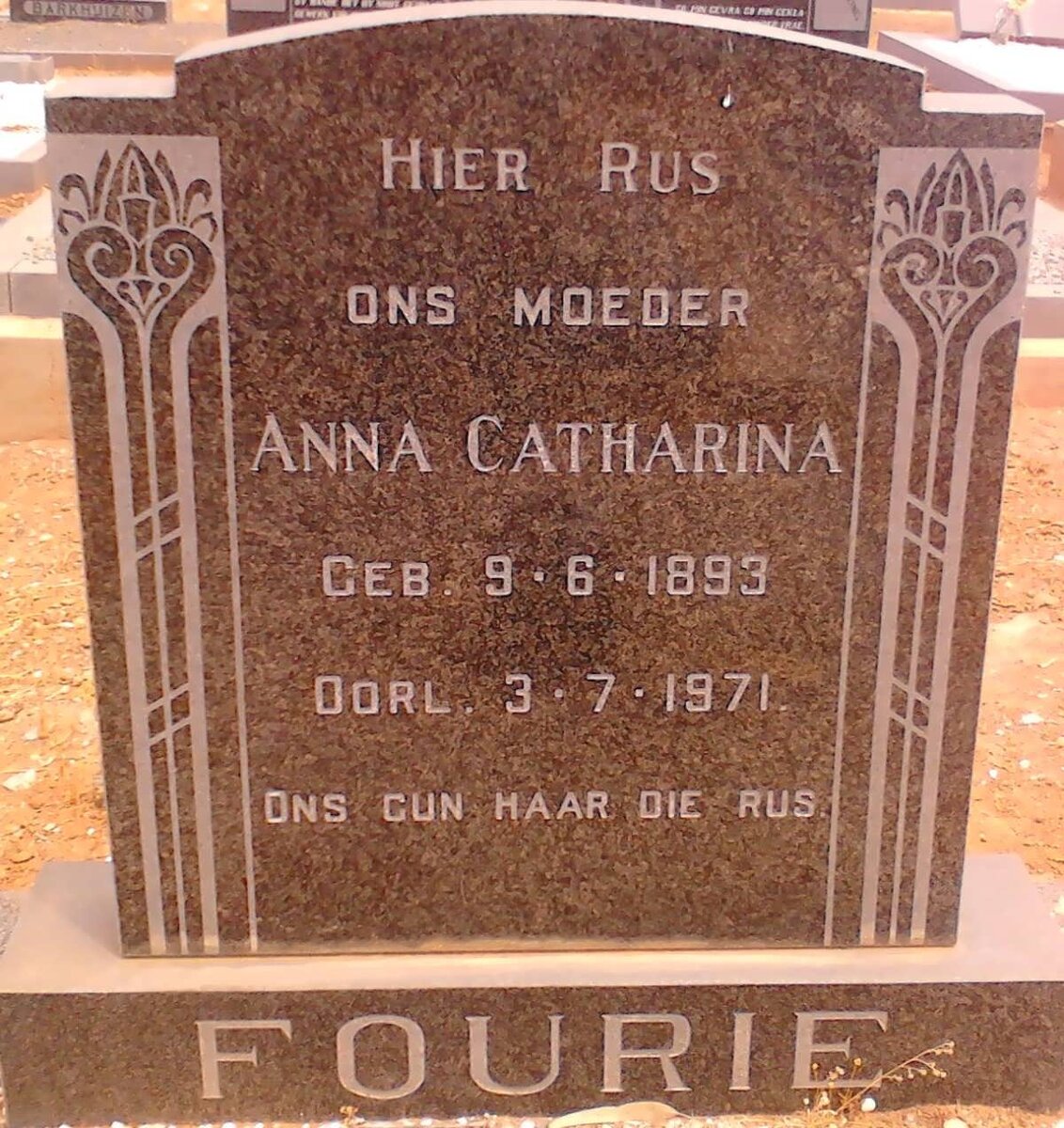 FOURIE Anna Catharina 1893-1971