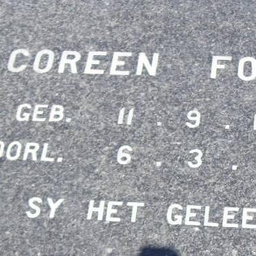 FOURIE Coreen 1962-1999