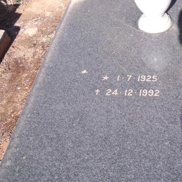 FOURIE Klasie 1925-1992