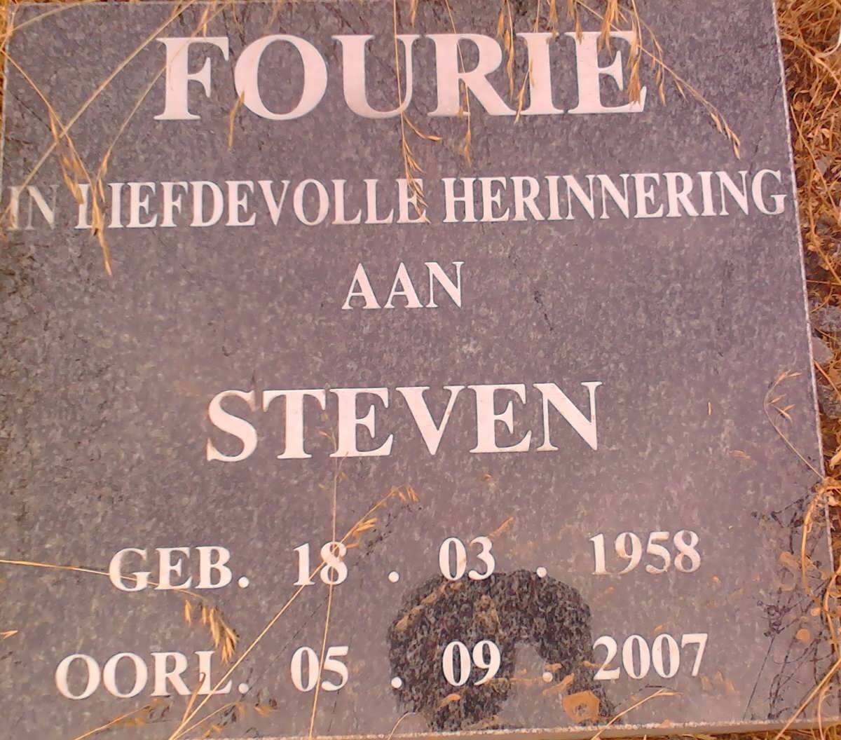 FOURIE Steven 1958-2007