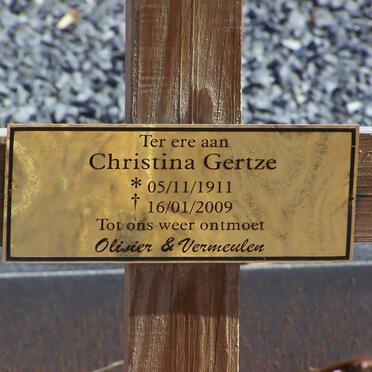 GERTZE Christina 1911-2009