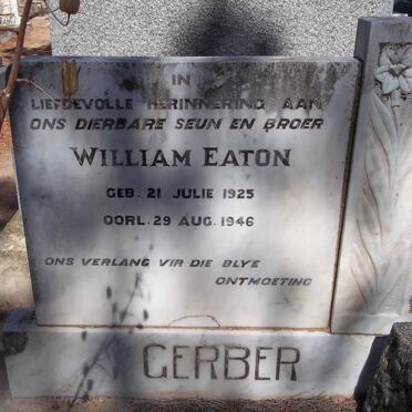 GERBER William Eaton 1925-1946
