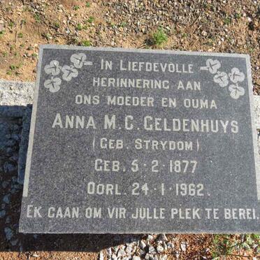 GELDENHUYS Anna M.C. nee STRYDOM 1877-1962
