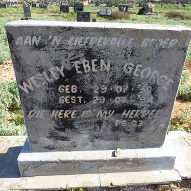 GEORGE Wesley Eben 1950-1994