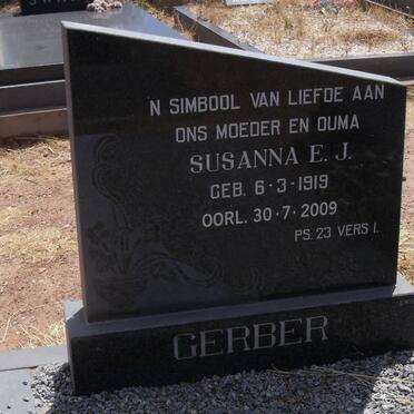 GERBER Susanna E.J. 1919-2009
