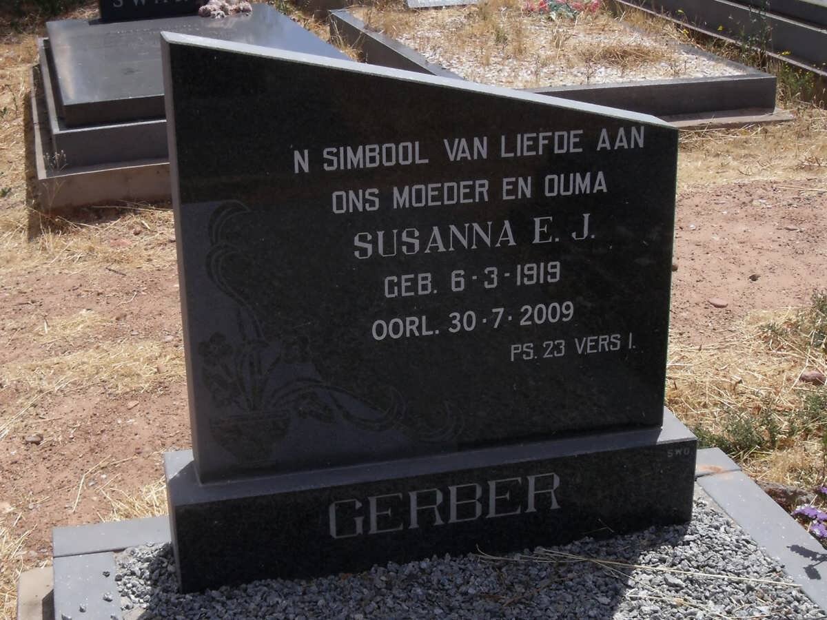 GERBER Susanna E.J. 1919-2009