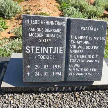 GOLIATH Steintjie 1939-1994