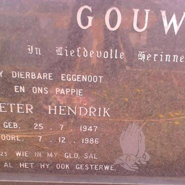 GOUWS Pieter Hendrik 1947-1986