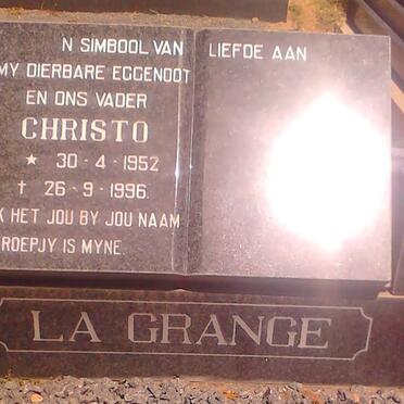 GRANGE Christo, la 1952-1996