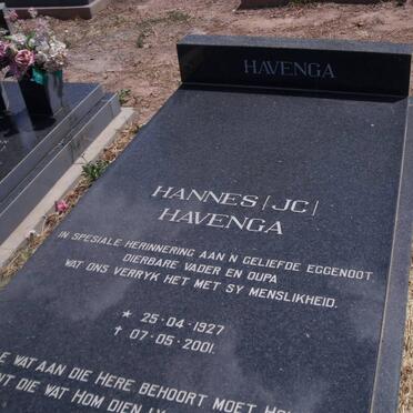 HAVENGA J.C. 1927-2001