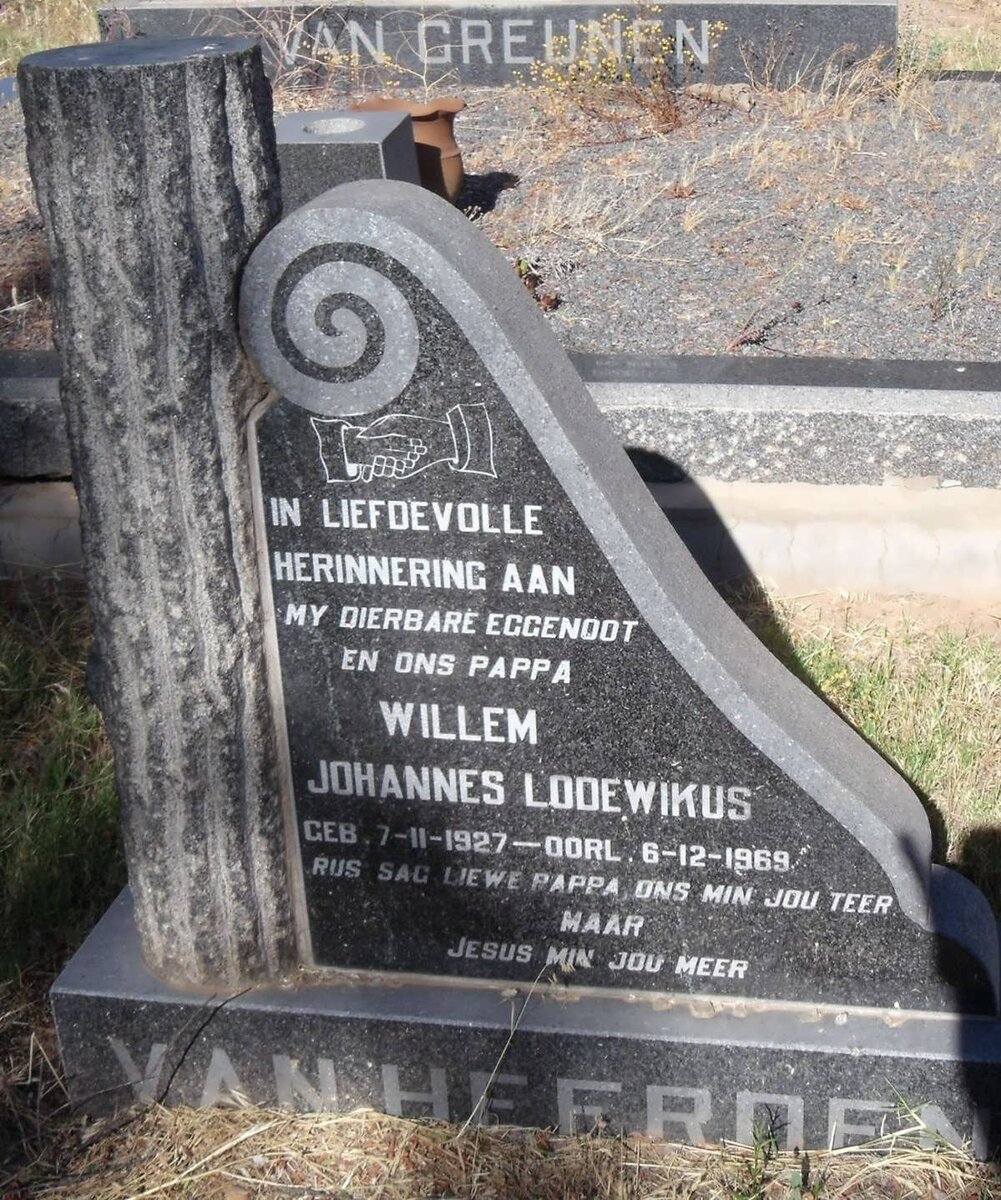 HEERDEN Willem Johannes Lodewikus, van 1927-1969