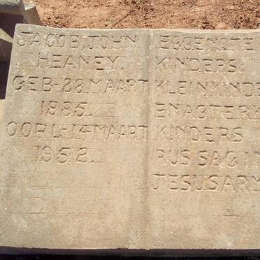 HEANEY Jacob John 1885-1952