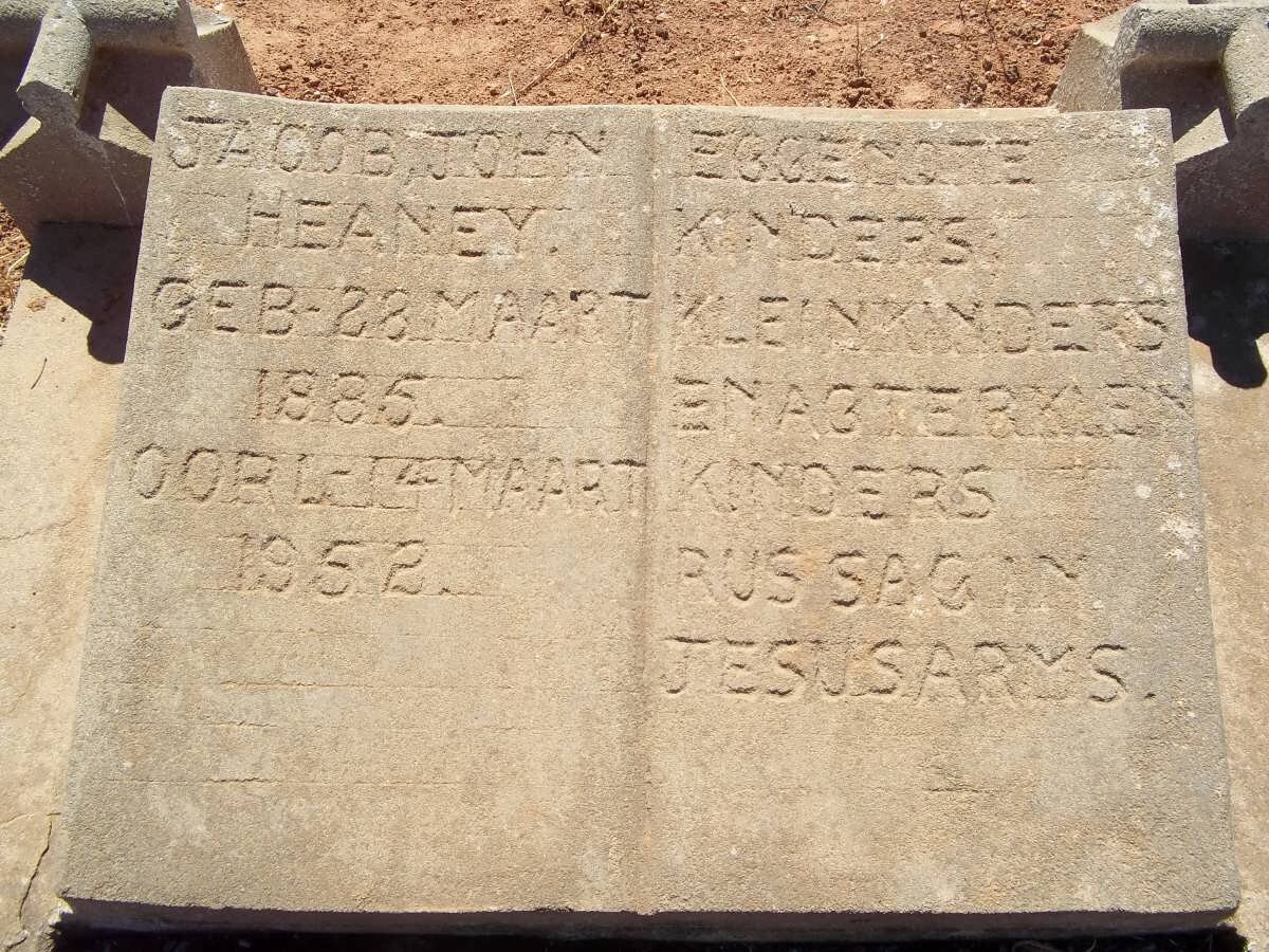 HEANEY Jacob John 1885-1952