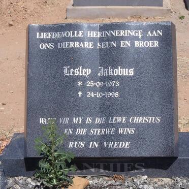 JANTJIES Lesley Jakobus 1973-1998