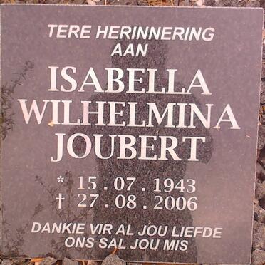 JOUBERT Isabella Wilhelmina 1943-2006