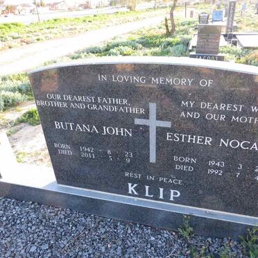 KLIP Butana John 1942-2011 & Esther Nocawa 1943-1992