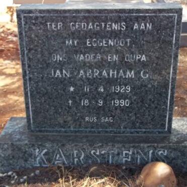 KARSTENS Jan Abraham G. 1929-1990