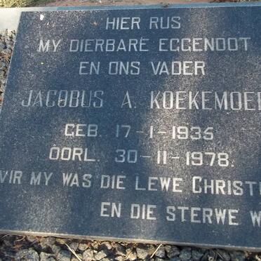 KOEKEMOER Jacobus A. 1935-1978