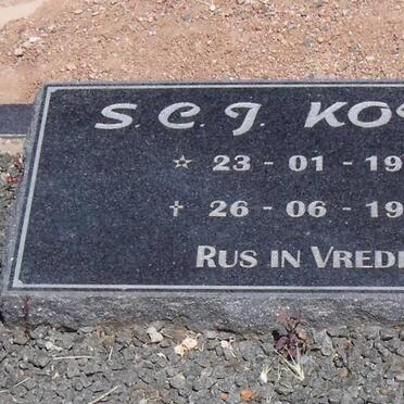 KOTZE S.C.J. 1915-1997