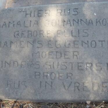 KOEN Samalia Johanna nee ELLIS