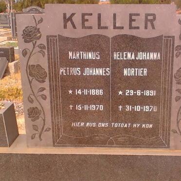 KELLER Marthinus Petrus Johannes 1886-1970 &amp; Helena Johanna NORTIER 1891-1970