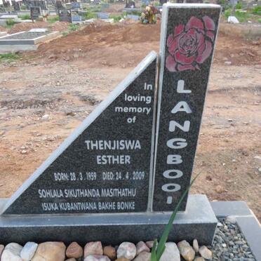 LANGBOOI Thenjiswa Esther 1959-2009