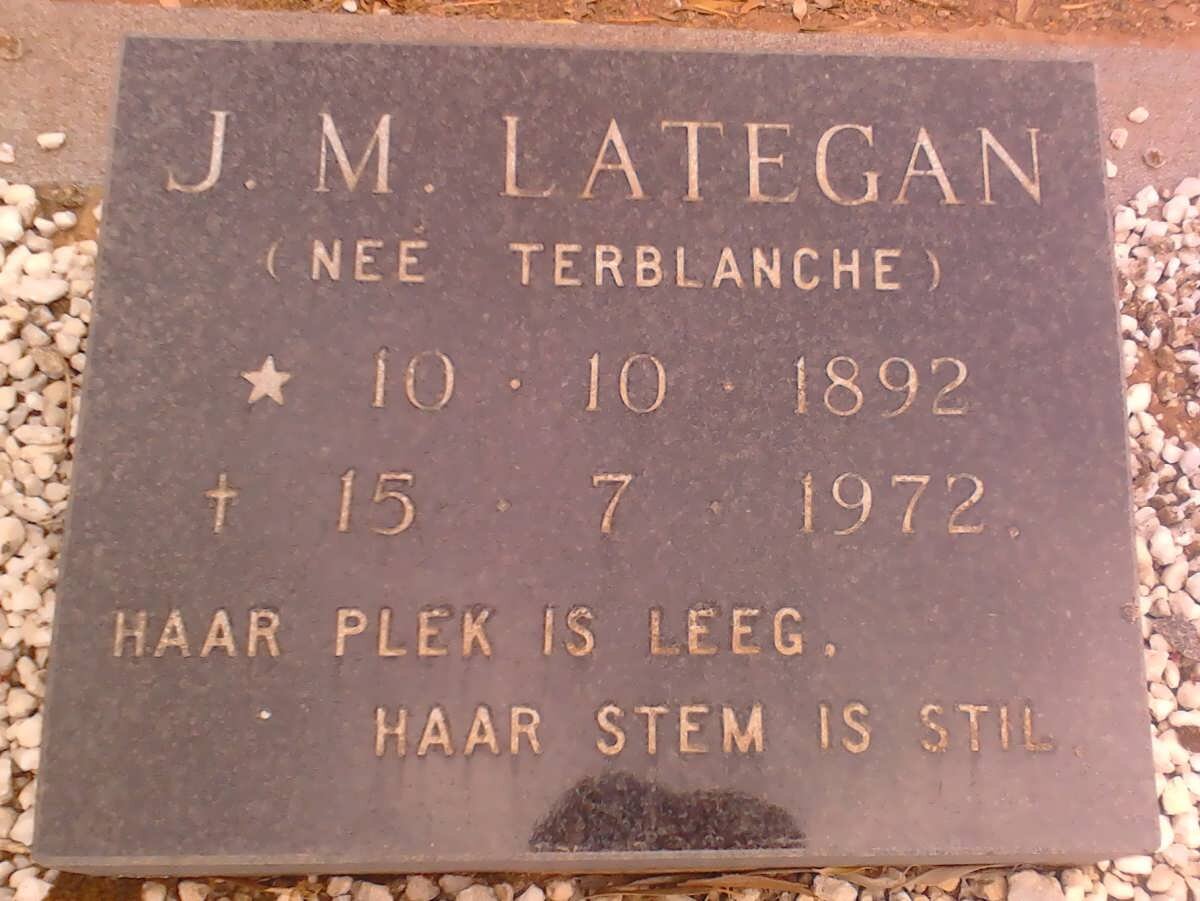 LATEGAN J.M. 1892-1972
