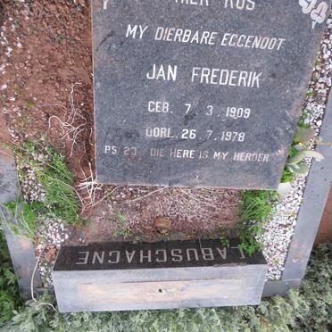 LABUSCHAGNE Jan Frederik 1909-1978