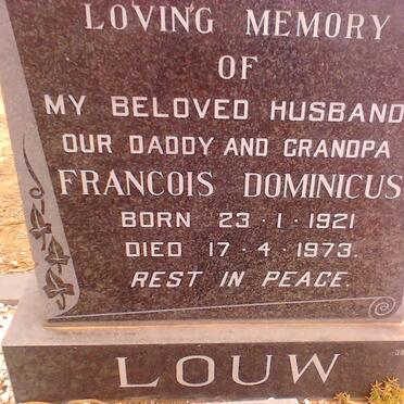 LOUW Francois Dominicus 1921-1973