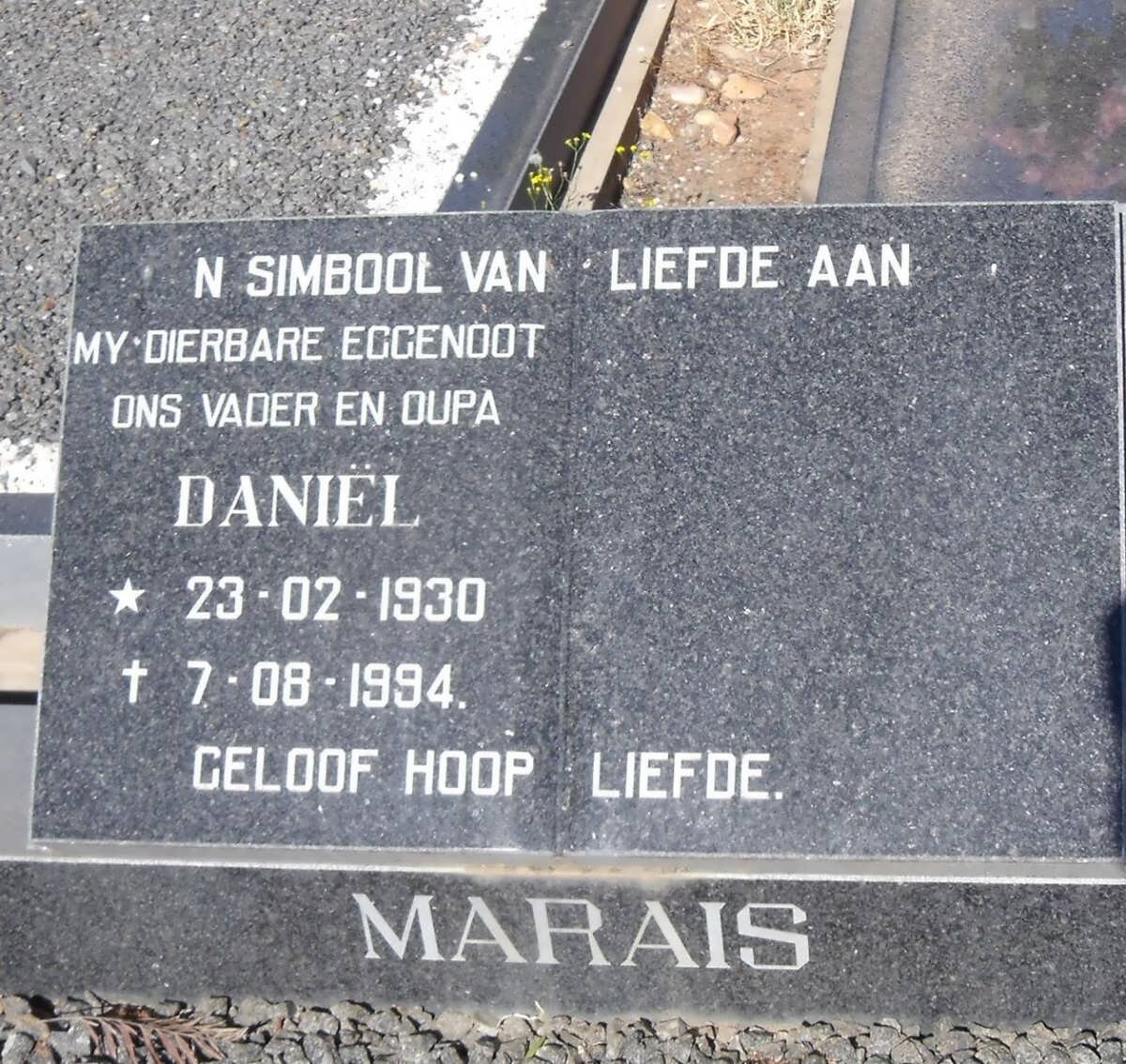 MARAIS Daniël 1930-1994