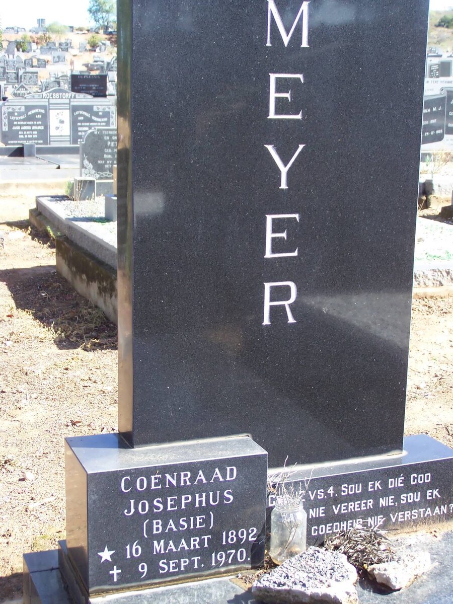 MEYER Coenraad Josephus 1892-1970