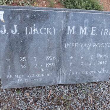 MEYER J.J. 1926-1997 & M.J.E. VAN ROOYEN 1926-2012_1